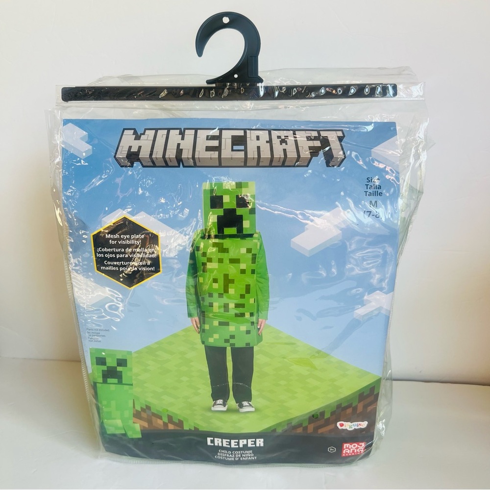 Lime Green Pixelated Creeper Halloween Costume